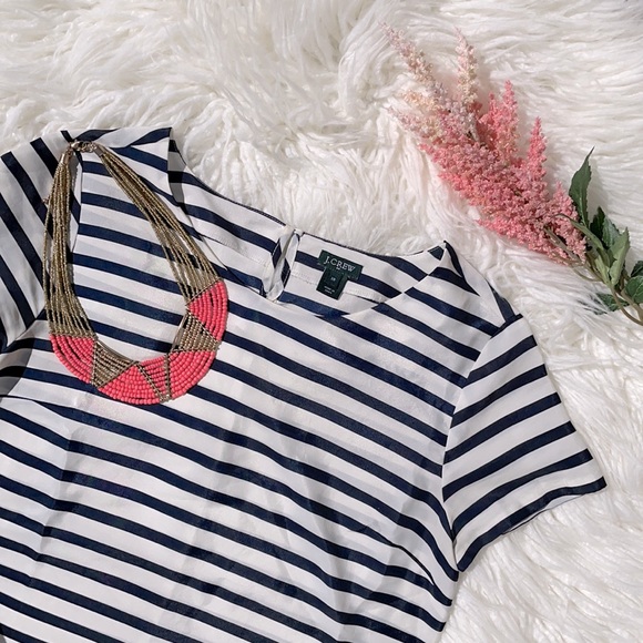 J. Crew Factory Tops - J. Crew striped top | navy striped blouse
